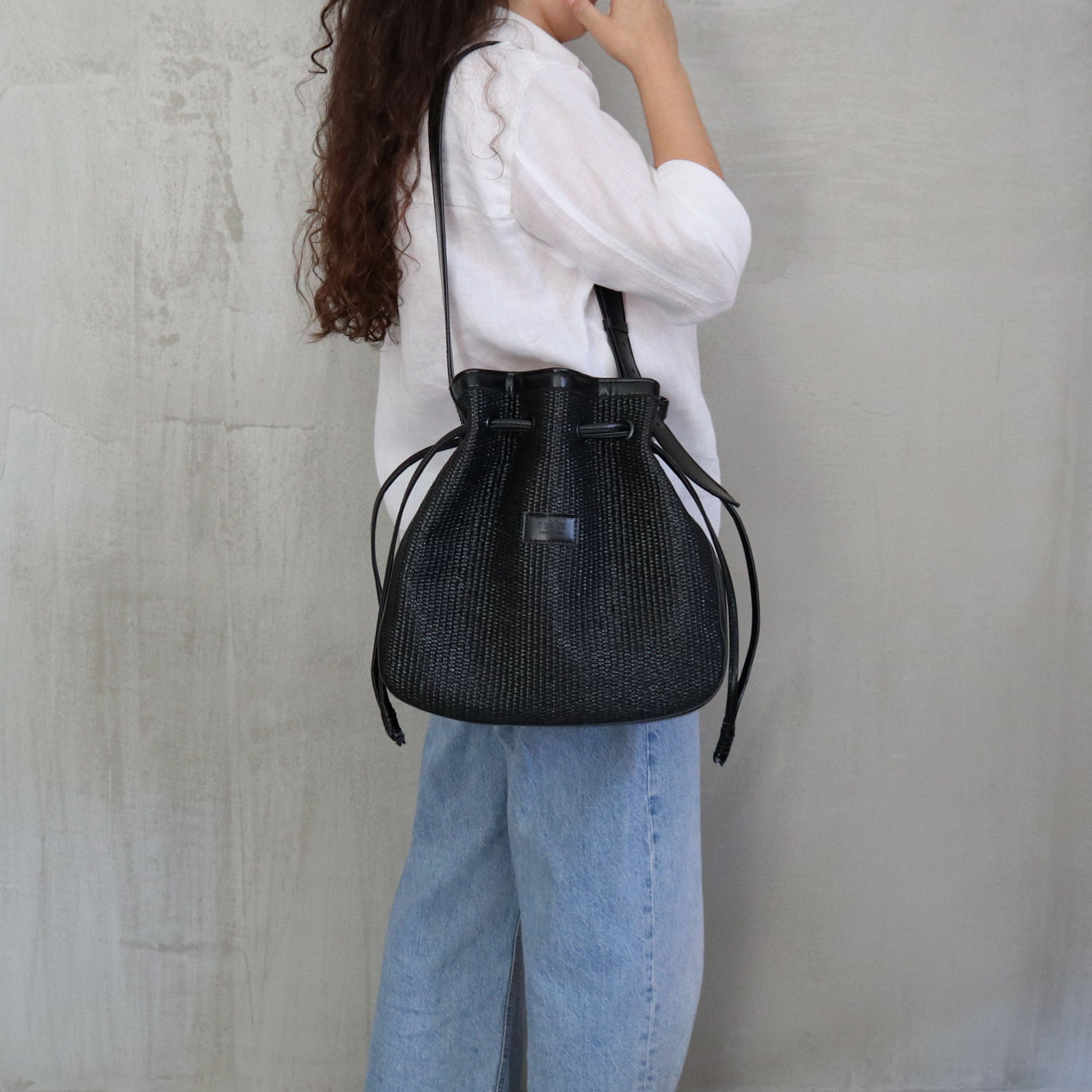 Black Raffia, Maree Bag