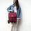 Thumbnail: Burgundy Cordura,Mica Flap Backpack