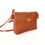 Thumbnail: Tan Vegan Leather,ARC Zipper Clutch bag