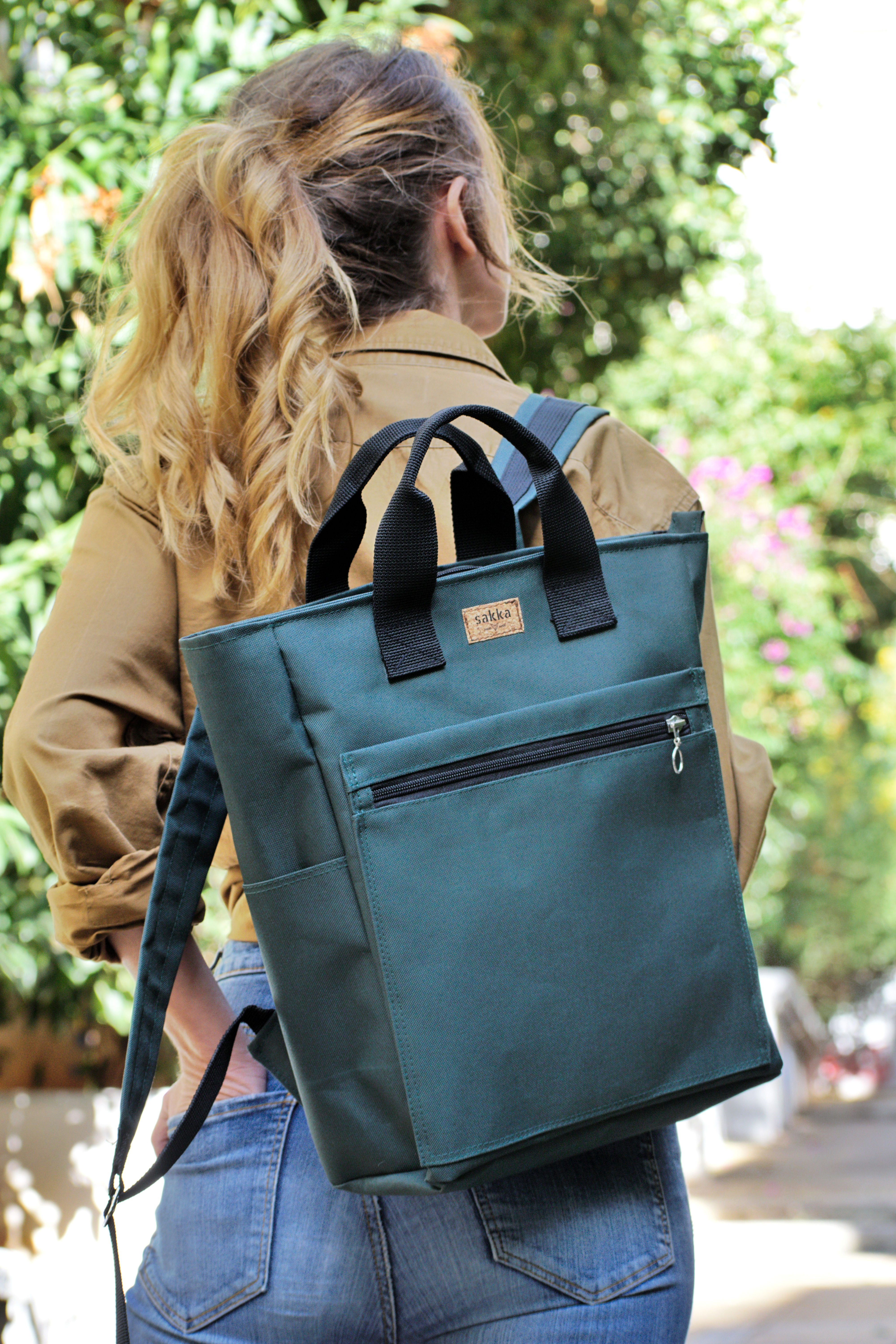 Forest Green Cordura,Monar Zipper Backpack