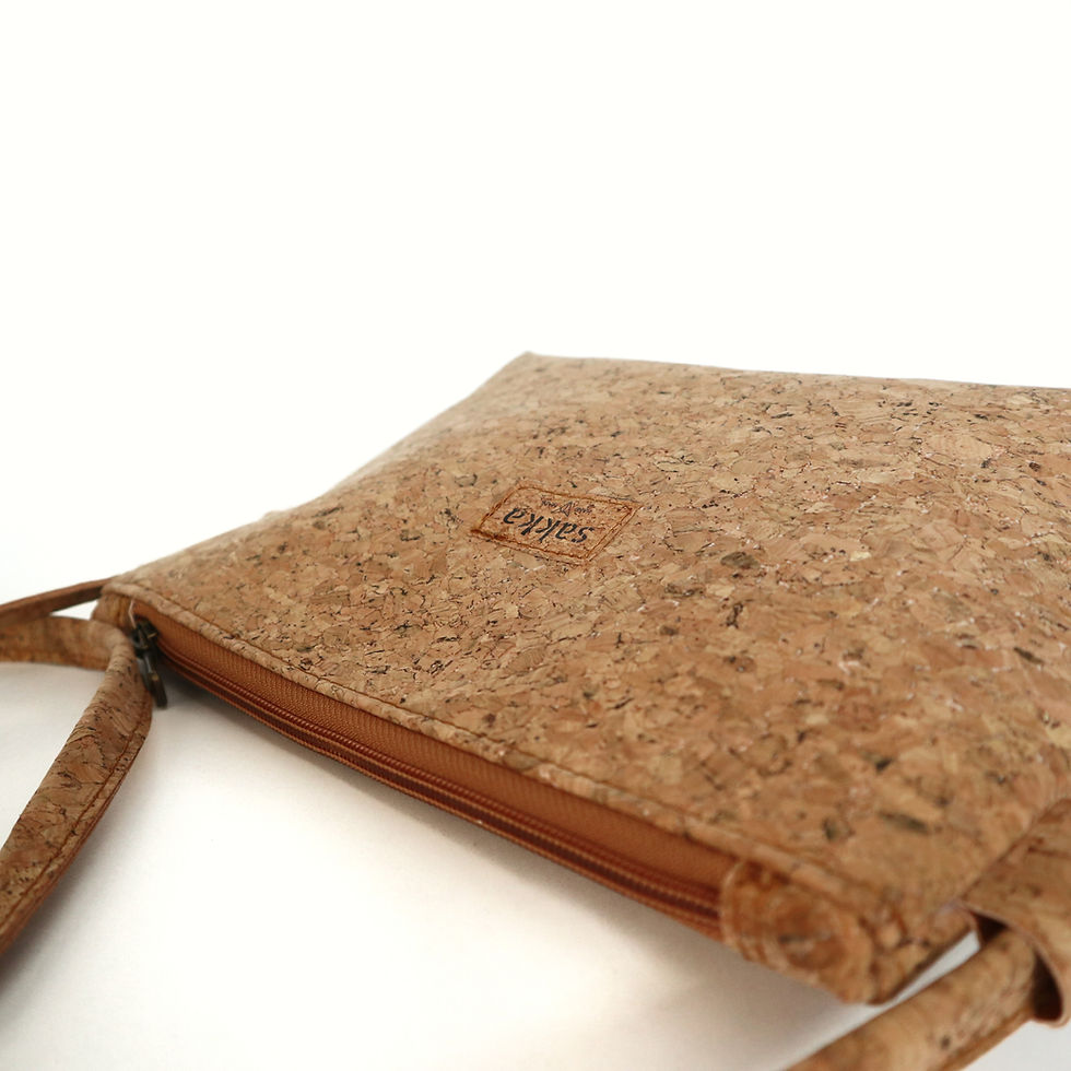 Thumbnail: Natural Cork,ARC Zipper Clutch bag