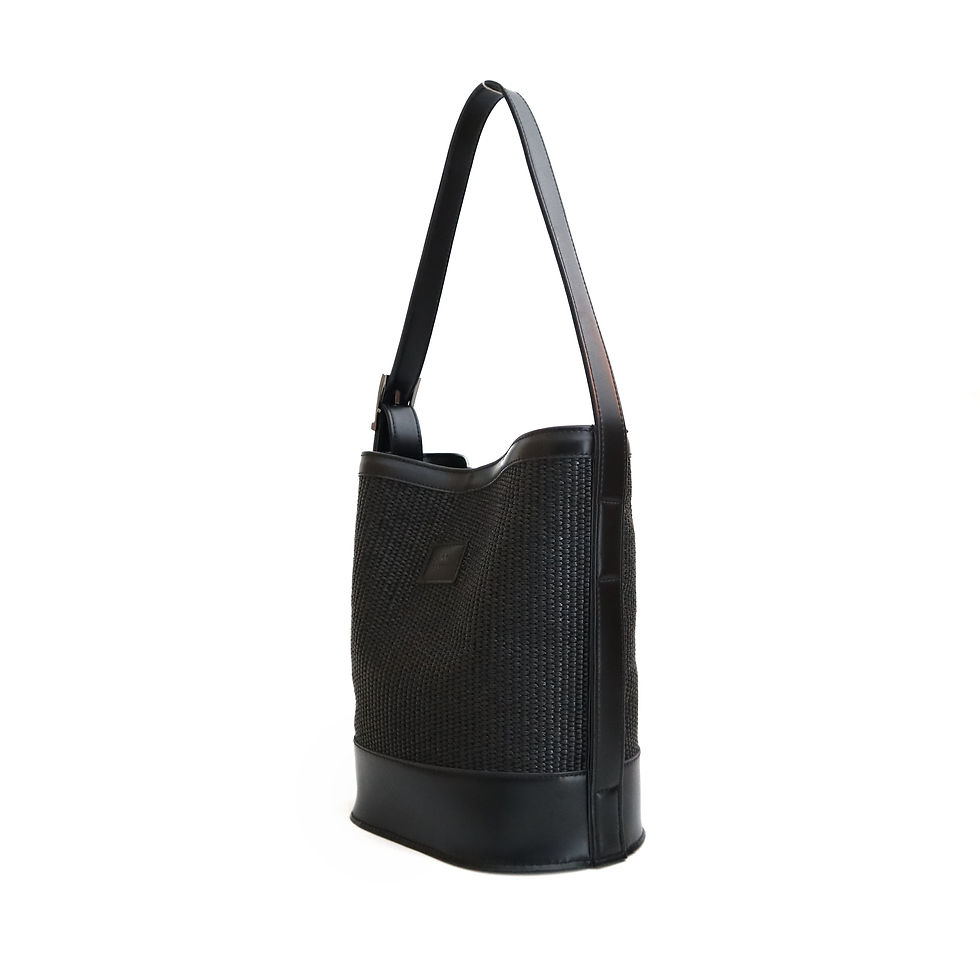 Thumbnail: Black Raffia, Orphia Bag