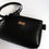 Thumbnail: Black Vegan Leather,ARC Zipper Clutch bag