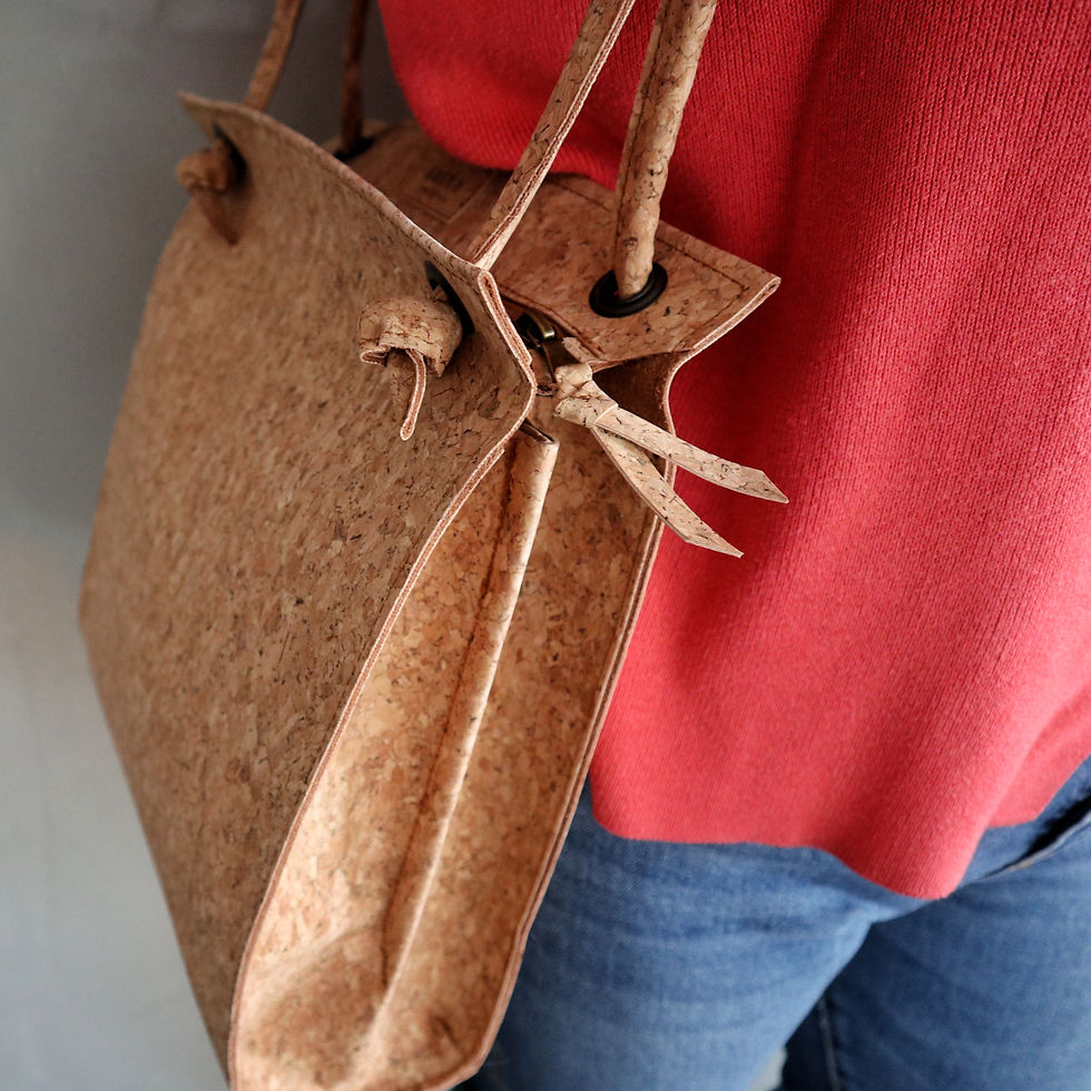 Thumbnail: Cork, Knots shoulder bag