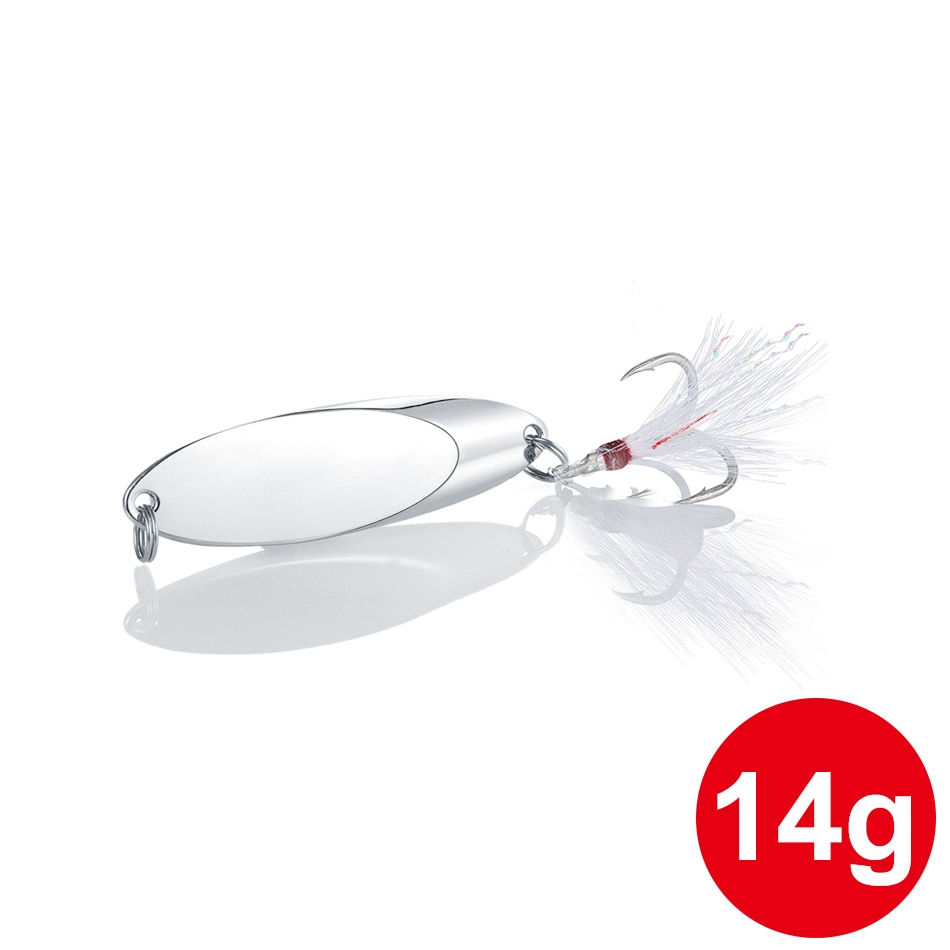 Thumbnail: 1pcs Metal Spinner Spoon Lures hard bait 2.4g - 42g