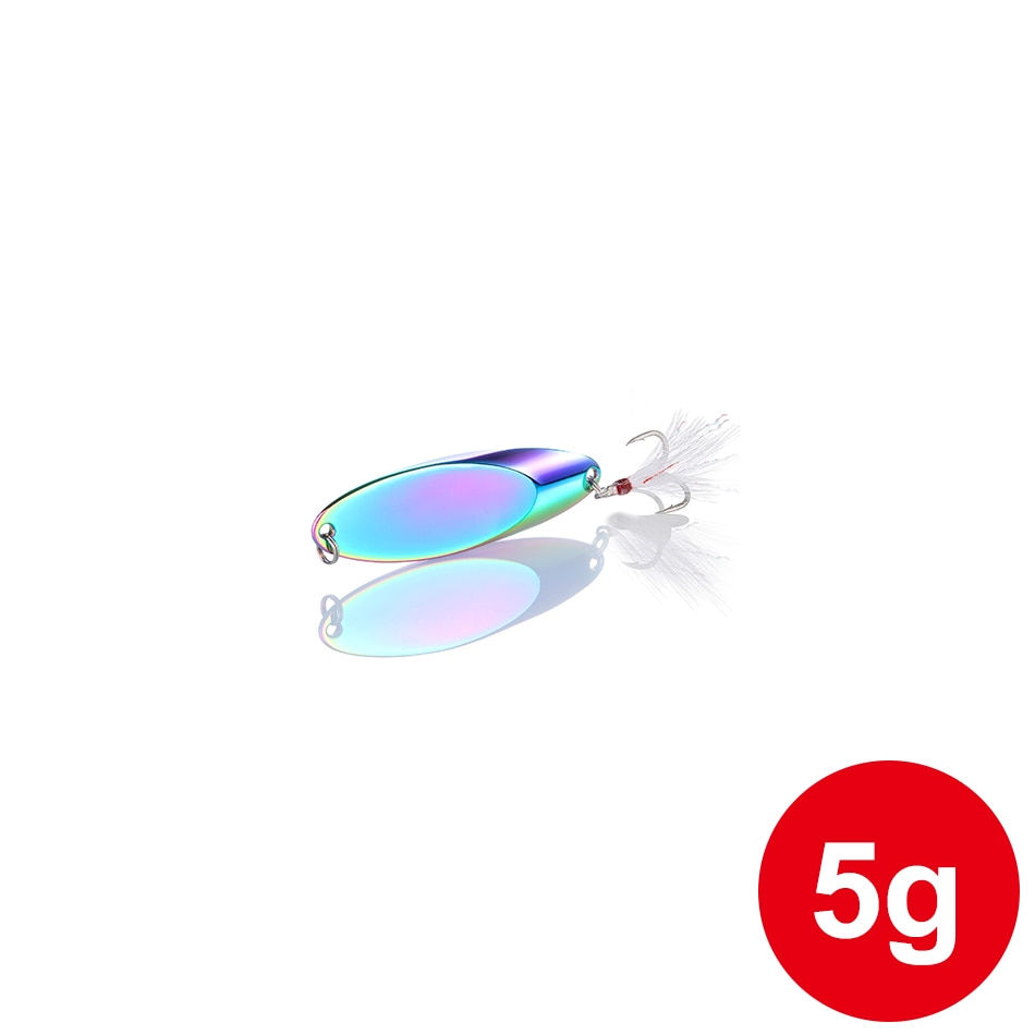 Thumbnail: 1pcs Metal Spinner Spoon Lures hard bait 2.4g - 42g
