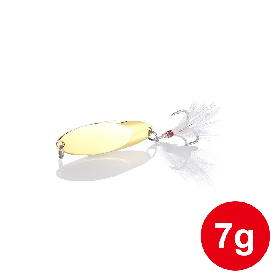 Thumbnail: 1pcs Metal Spinner Spoon Lures hard bait 2.4g - 42g