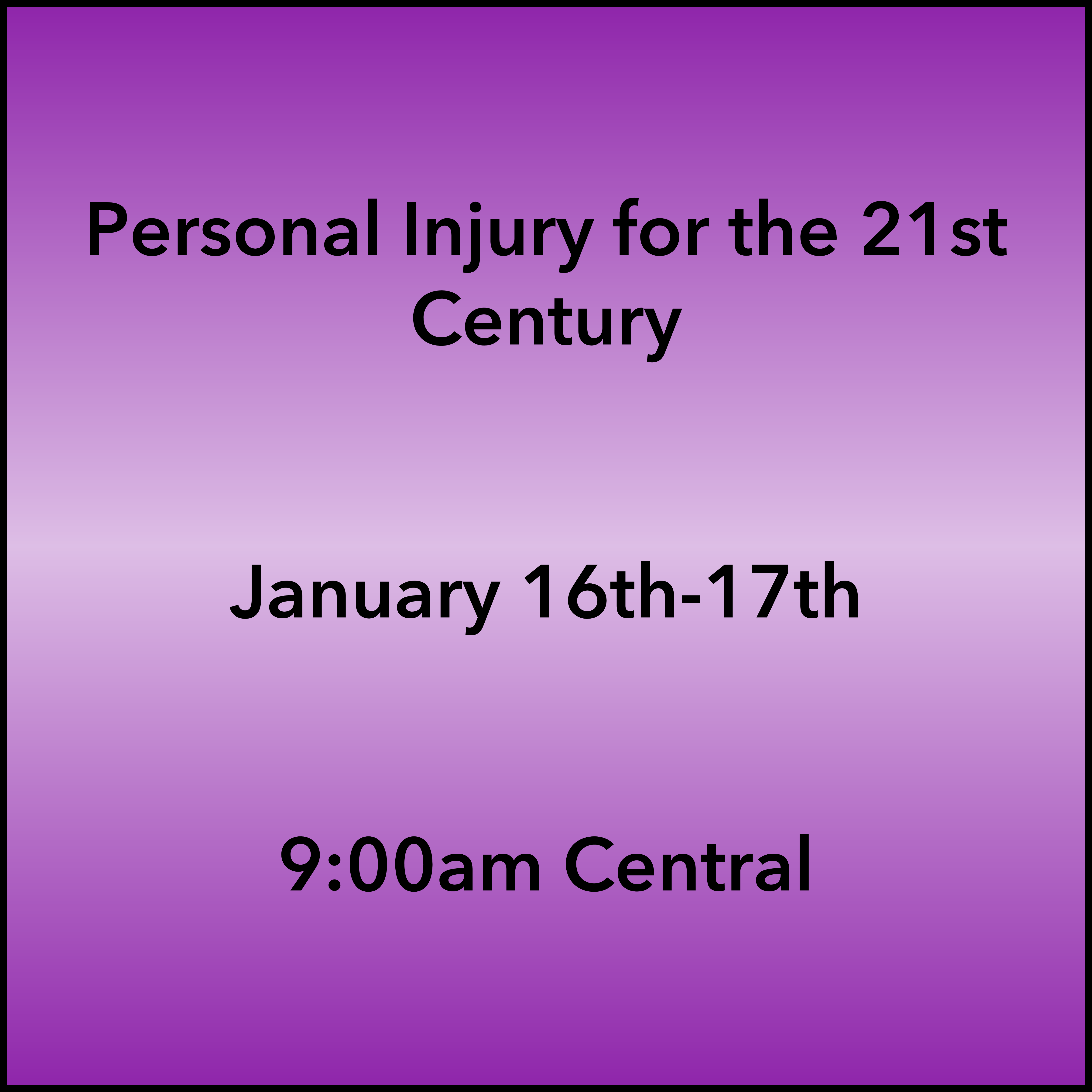January 16-17, 2027 PI Webinar 9:00am Central