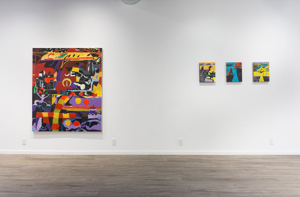 Les Ramsay. Installation shot, Maritime Minute, Forest City Gallery. 2025. Photo by Dickson Bou.