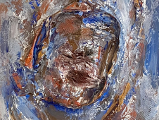 Mixed Media- Fabric, Nylon, Acrylic, Denim on Canvas Painting