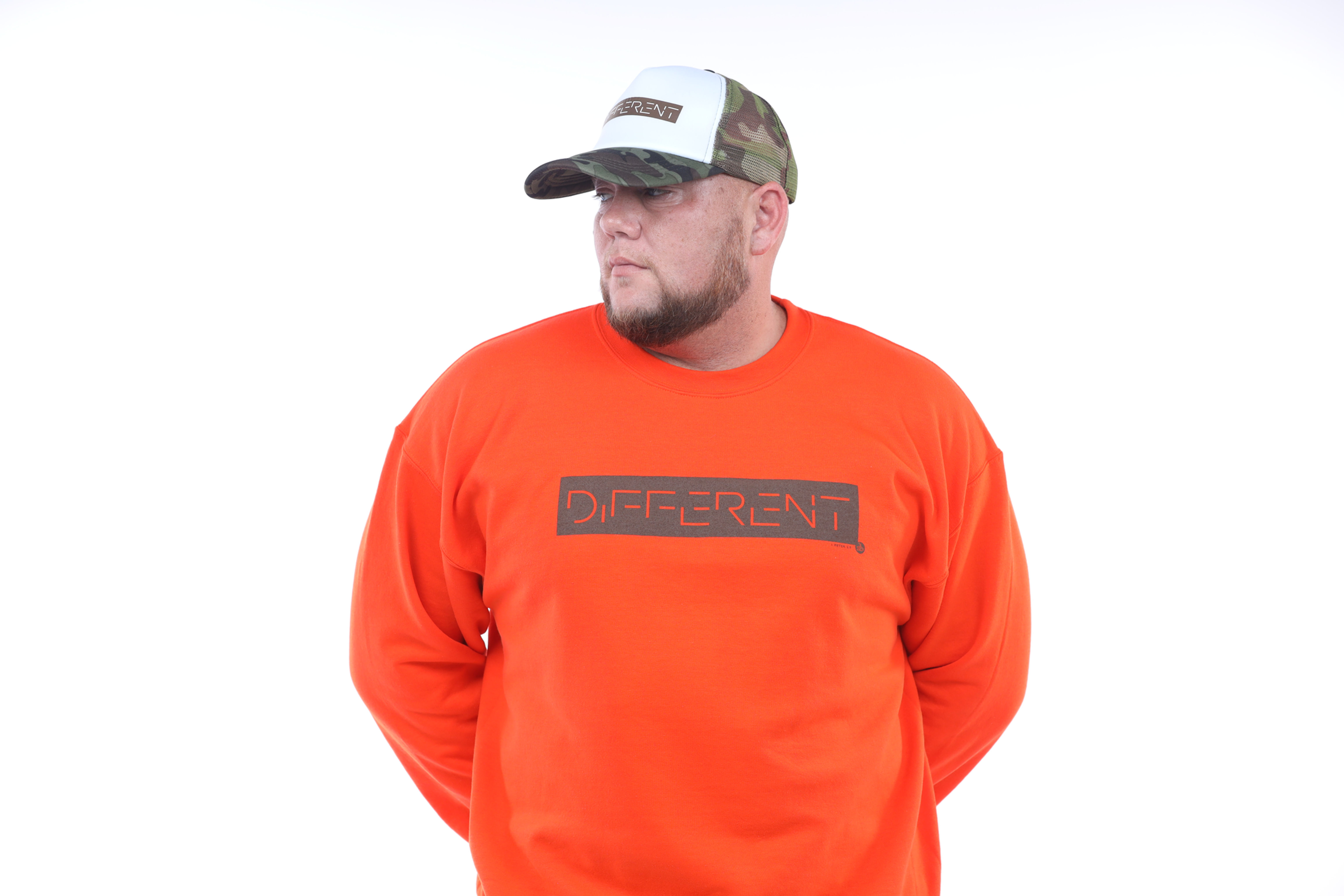 "DIFFERENT" Sweatshirt - Orange