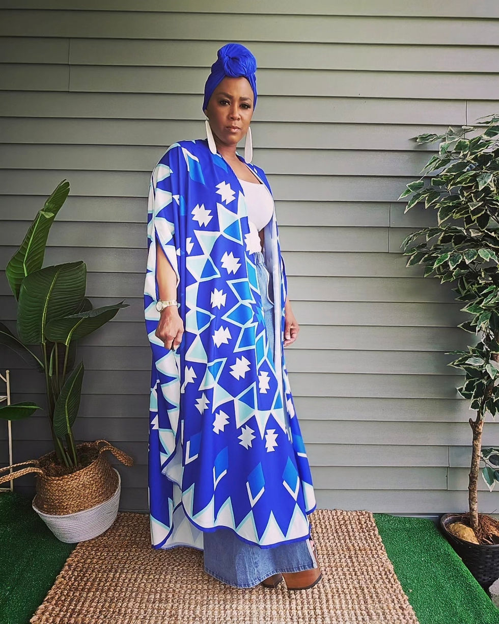 Thumbnail: HIGH WATERS Blue Kimono