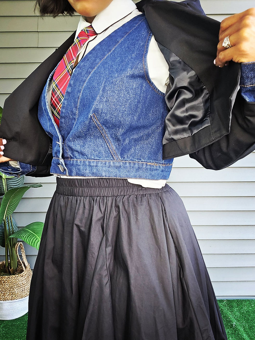 Thumbnail: BEST EFFORT Denim Blazer Jacket