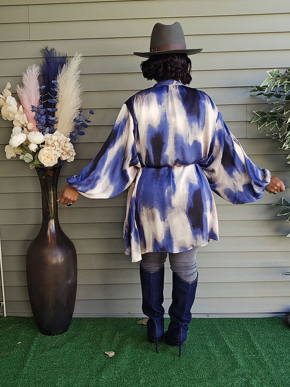 Thumbnail: HUE DO YOU THINK YOU ARE Tunic Dress - NAVY