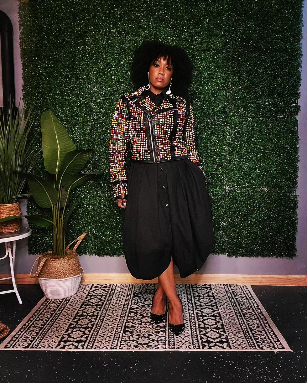 Thumbnail: LOVE THIS Parachute Shirt Dress - BLACK