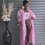 Thumbnail: CONCRETE GROWN ROSE Kimono Duster Jacket  - PINK