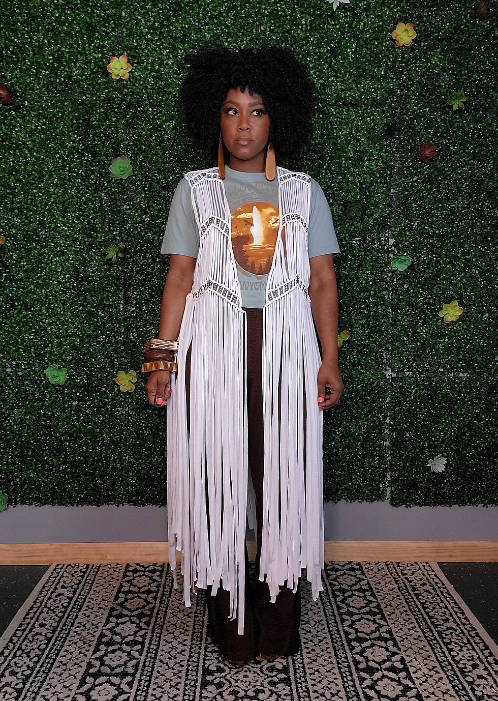 The "inVESTed" Fringe Crochet Duster Vest The SB Brand