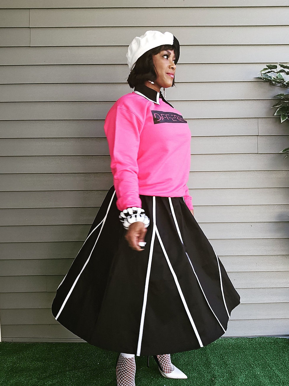 Thumbnail: MOD BOD Flare Skirt - Black