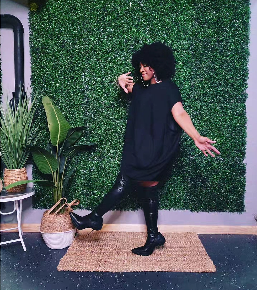 Thumbnail: I'M ON MY WAY Dress - BLACK
