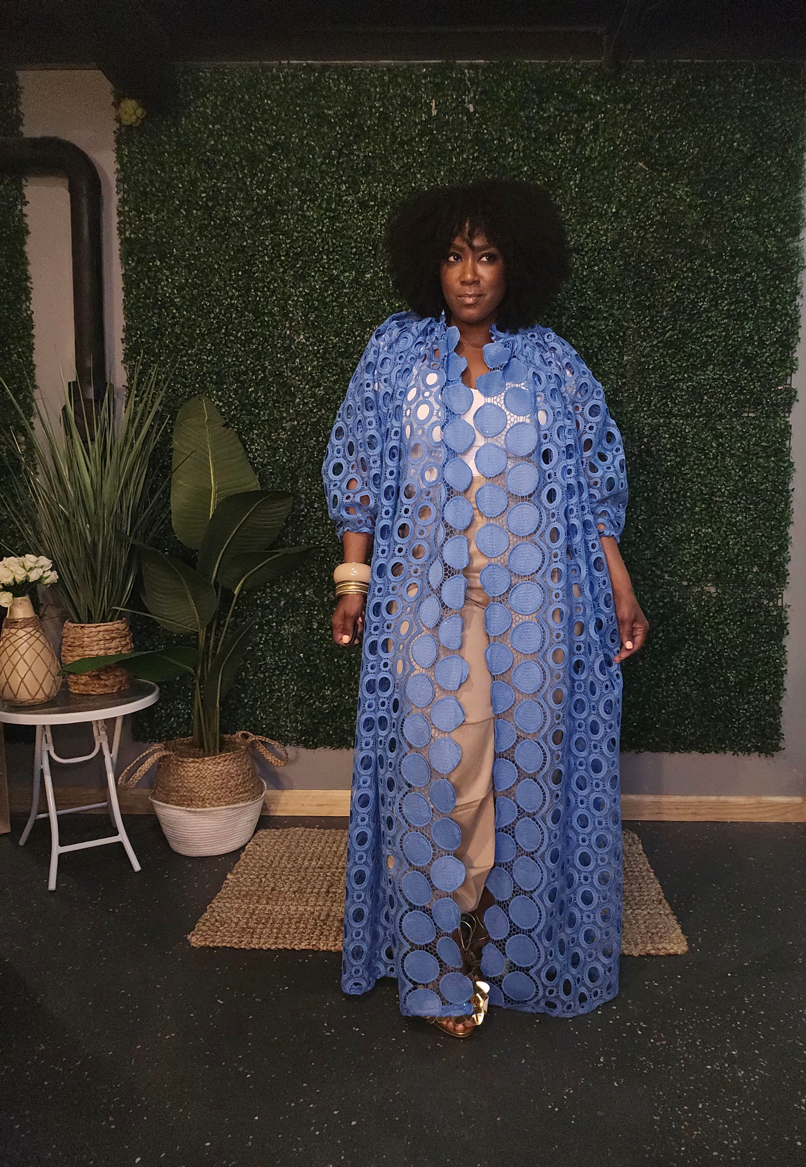 FULL CIRCLE MOMENTS Duster - Blue