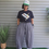 Thumbnail: 2 PACK - SIMPLE COMFORT Cropped Stripe Barrel Pants - BLUE & BLACK