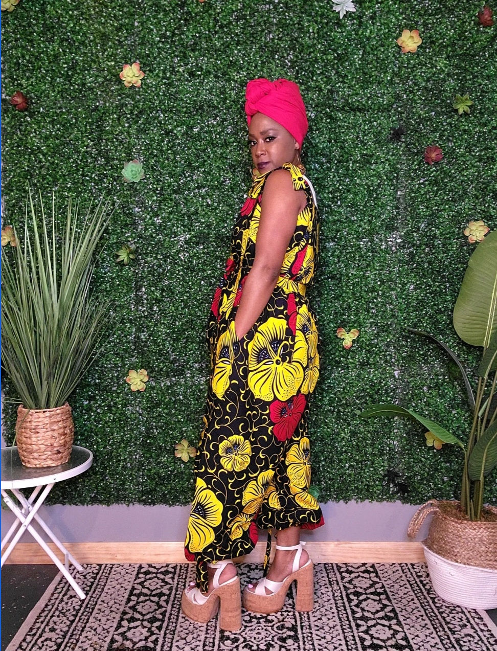 Thumbnail: SAMPLE SALE - African Jumpsuit - One Size