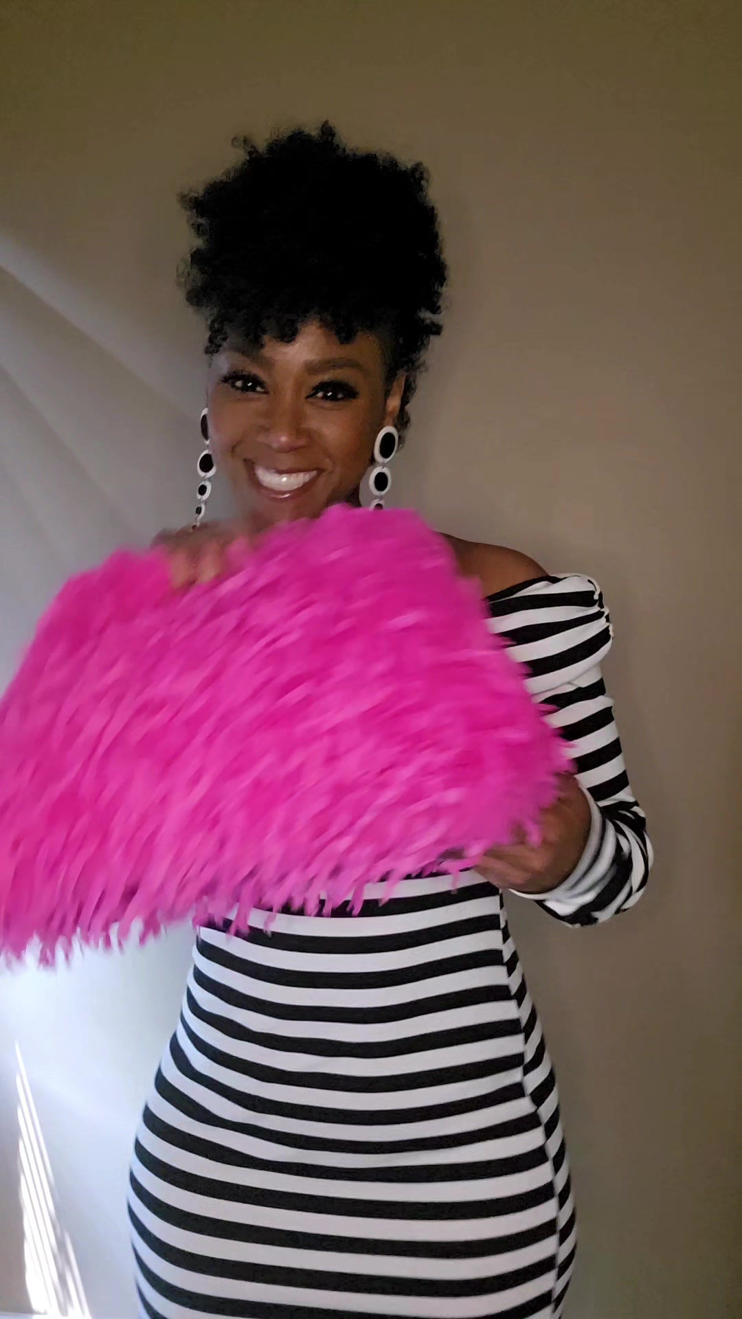 GOOD ATTENTION Large Clutch Purse - PINK