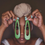 Thumbnail: WOOD YOU PLEASE Open Paddle Earrings - GREEN