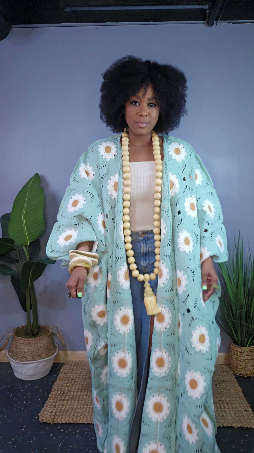 Thumbnail: NOTICED Custom Wood Tassel Necklace - PEACH SANDALWOOD