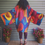 Thumbnail: WARM EMBRACE Belted Kimono - NAVY Multi