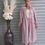 Thumbnail: SWEETLY LACED Embroidered Lace Kimono Duster Jacket - MAUVE