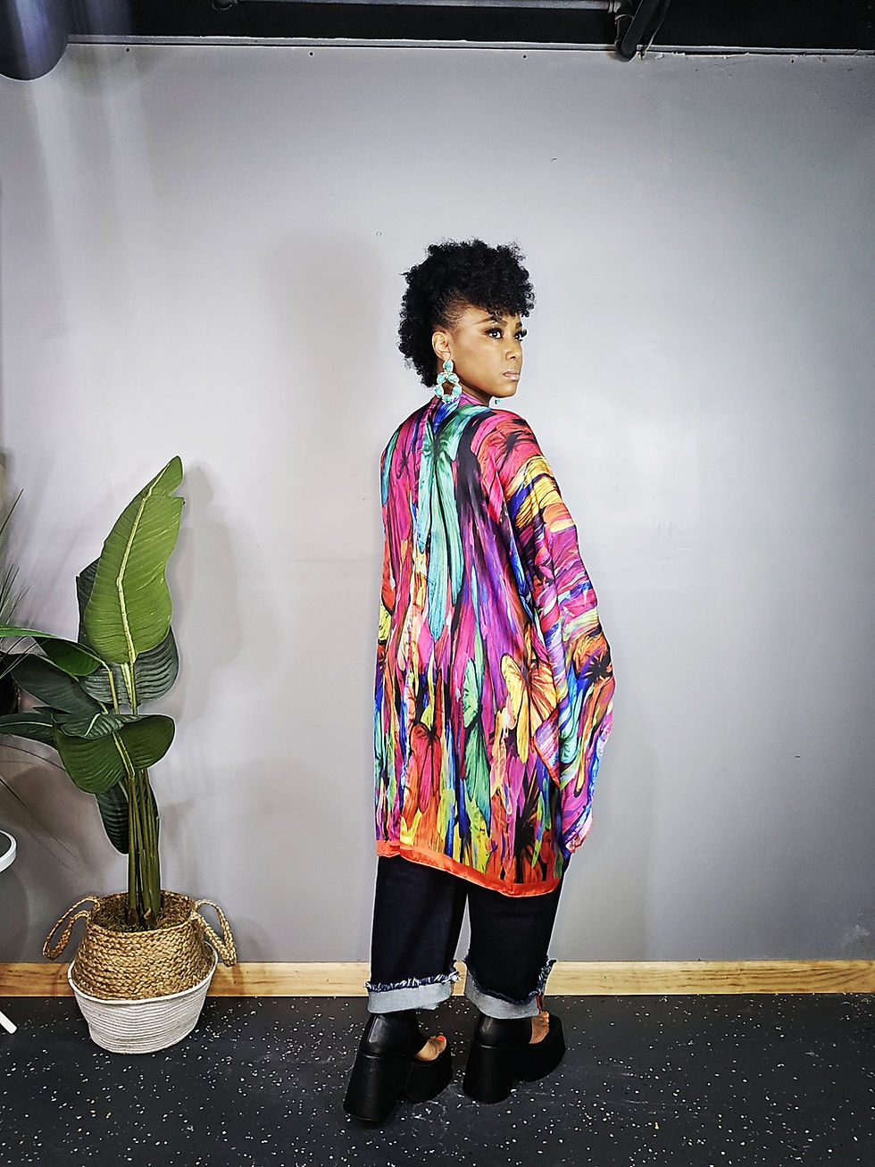 Thumbnail: PASSION FIX Abstract Kimono