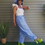 Thumbnail: 2 PACK - SIMPLE COMFORT Cropped Stripe Barrel Pants - BLUE & BLACK