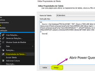 Abrir Power Query no Visual Studio
