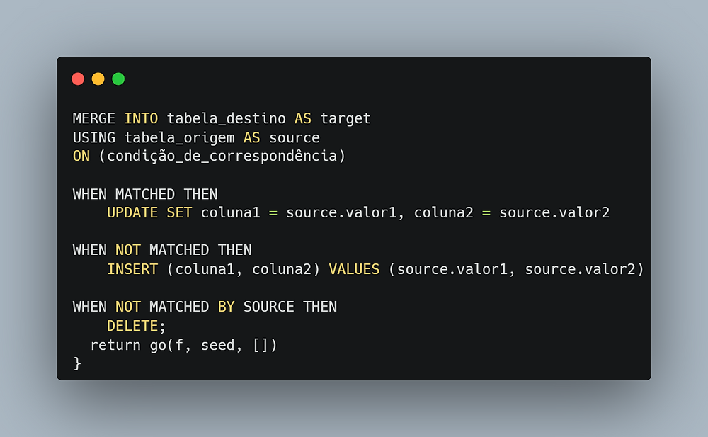Server Merge Merge no SQL Server