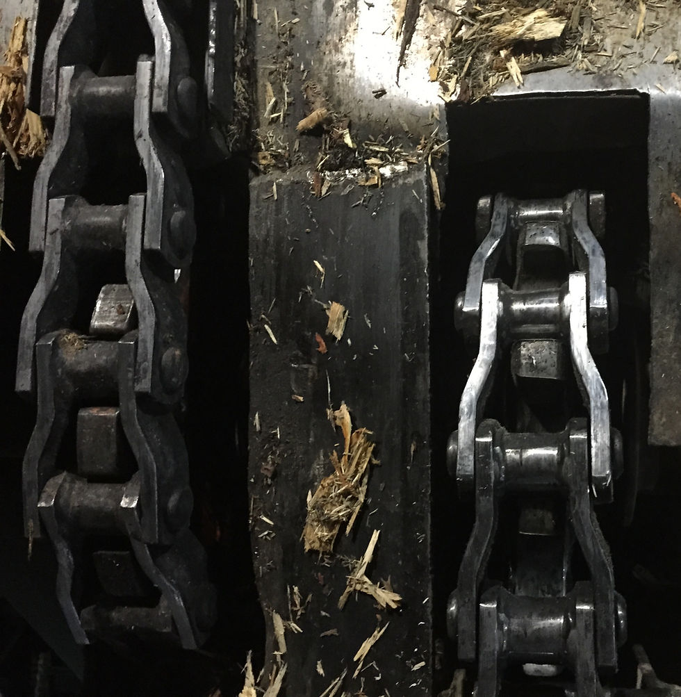 industrial chain on sprockets