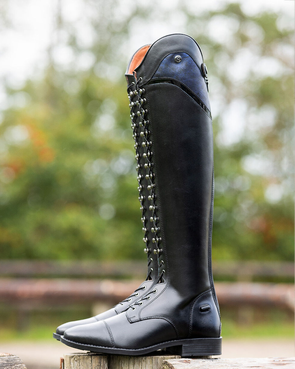 Miniatyrbild: QHP, Hailey Junior svart special edition, ridstövlar