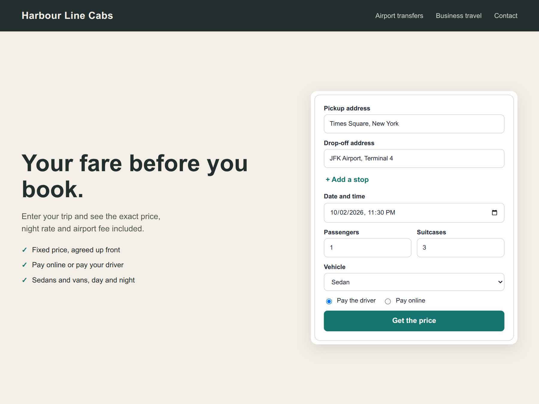 Kilomi Taxi Fare screenshot 1