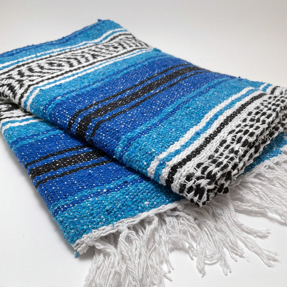 メキシコの伝統的なデザインのメキシカンラグ・ブランケット