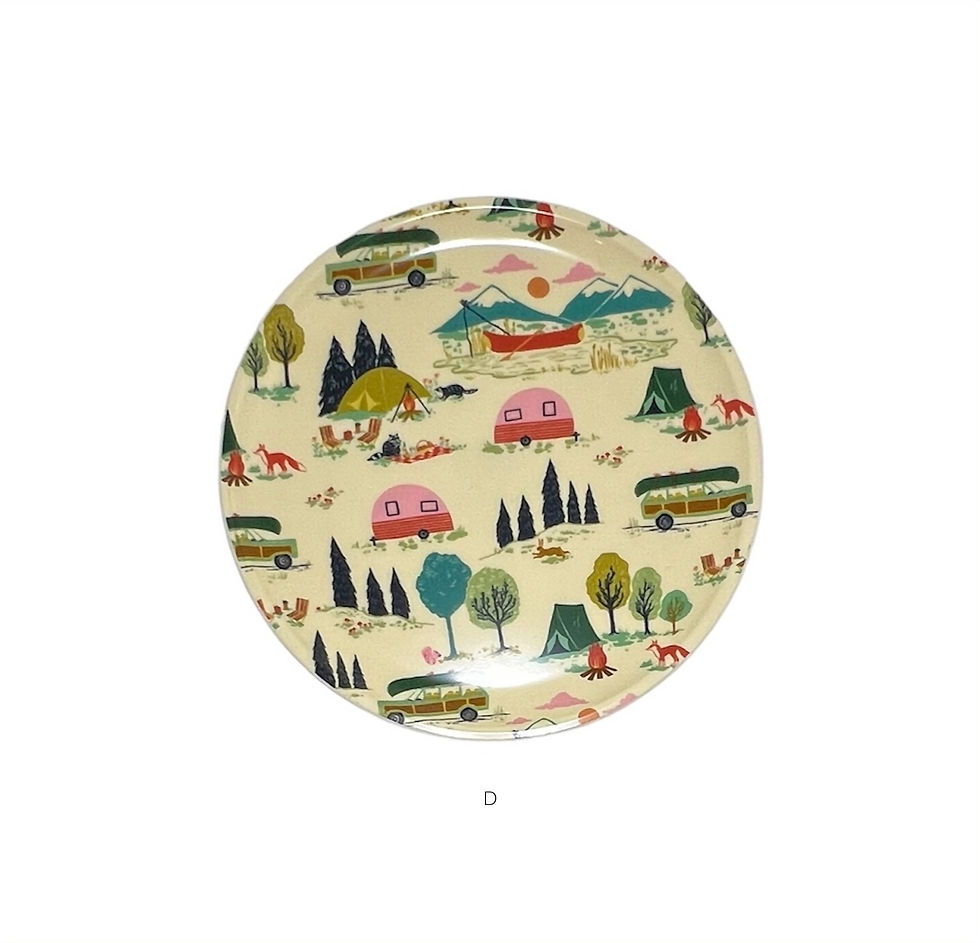 サムネイル： Fabric Round Tray 300_Non slip - American Cotton