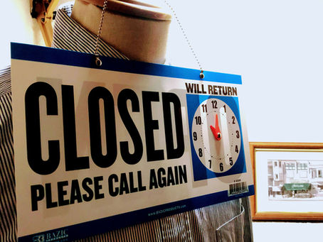 臨時休業のお知らせ