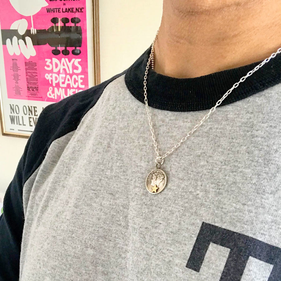 サムネイル： BUTTON WORKS  MERCURY DIME NECKLACE　ボタンワークス　ネックレス