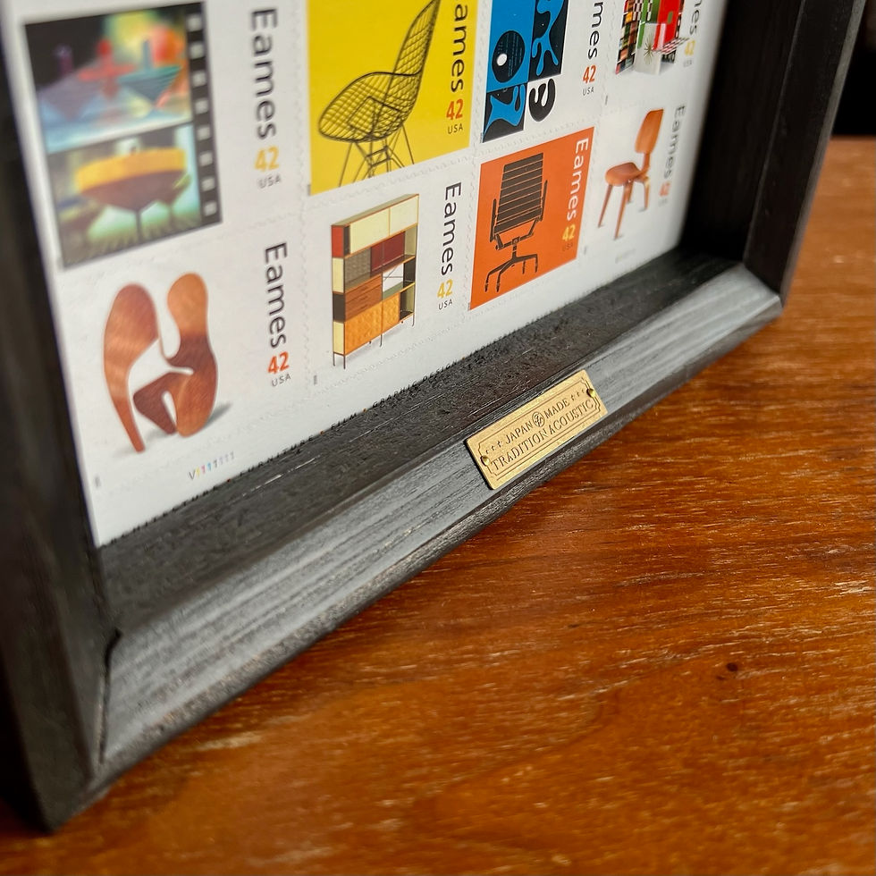 サムネイル： VINTAGE WOOD FRAME in USPS 2008 / CHARLES & RAY EAMES FURNITURE STAMPS