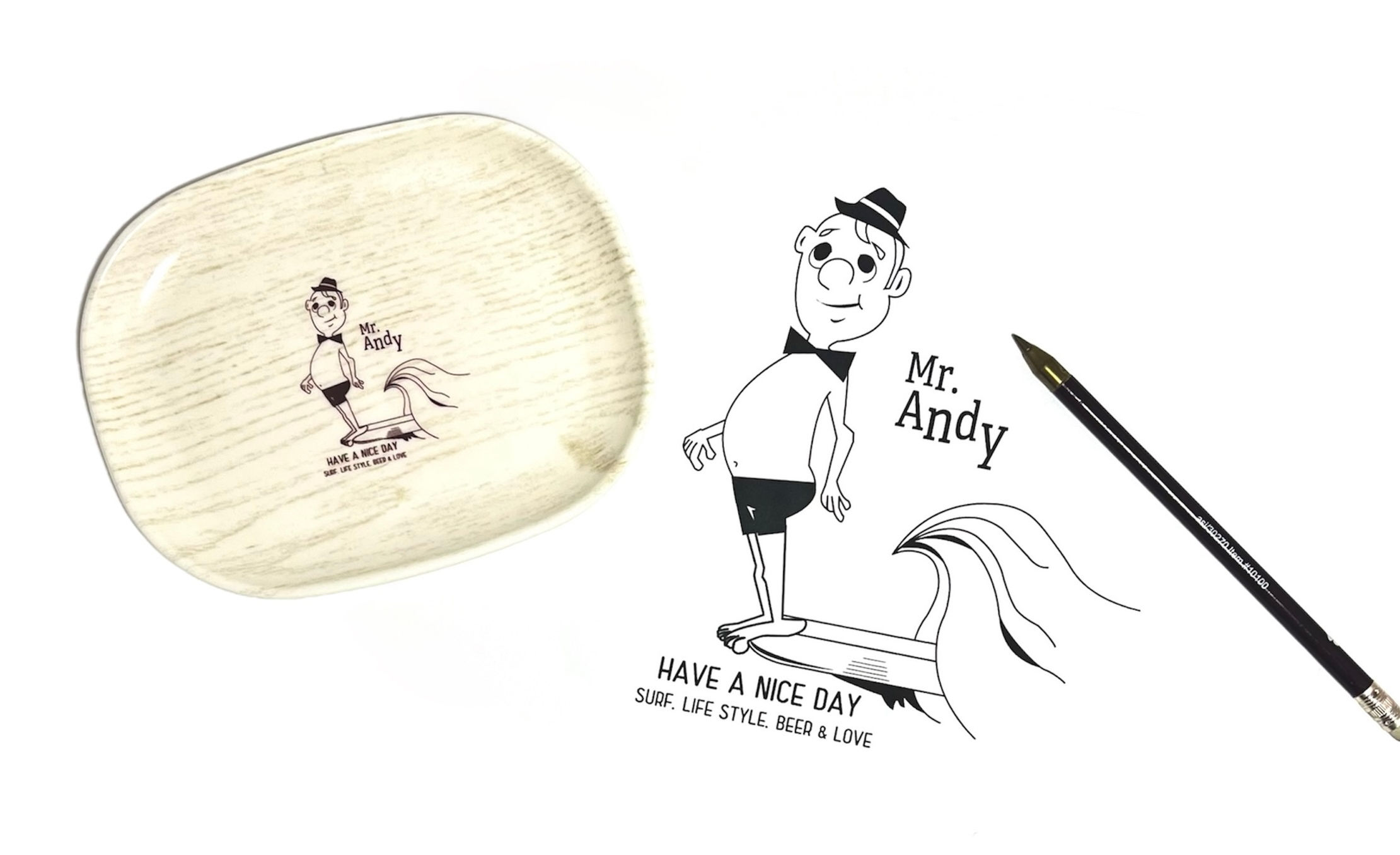 FABRIC OVAL PLATE - Nose riding