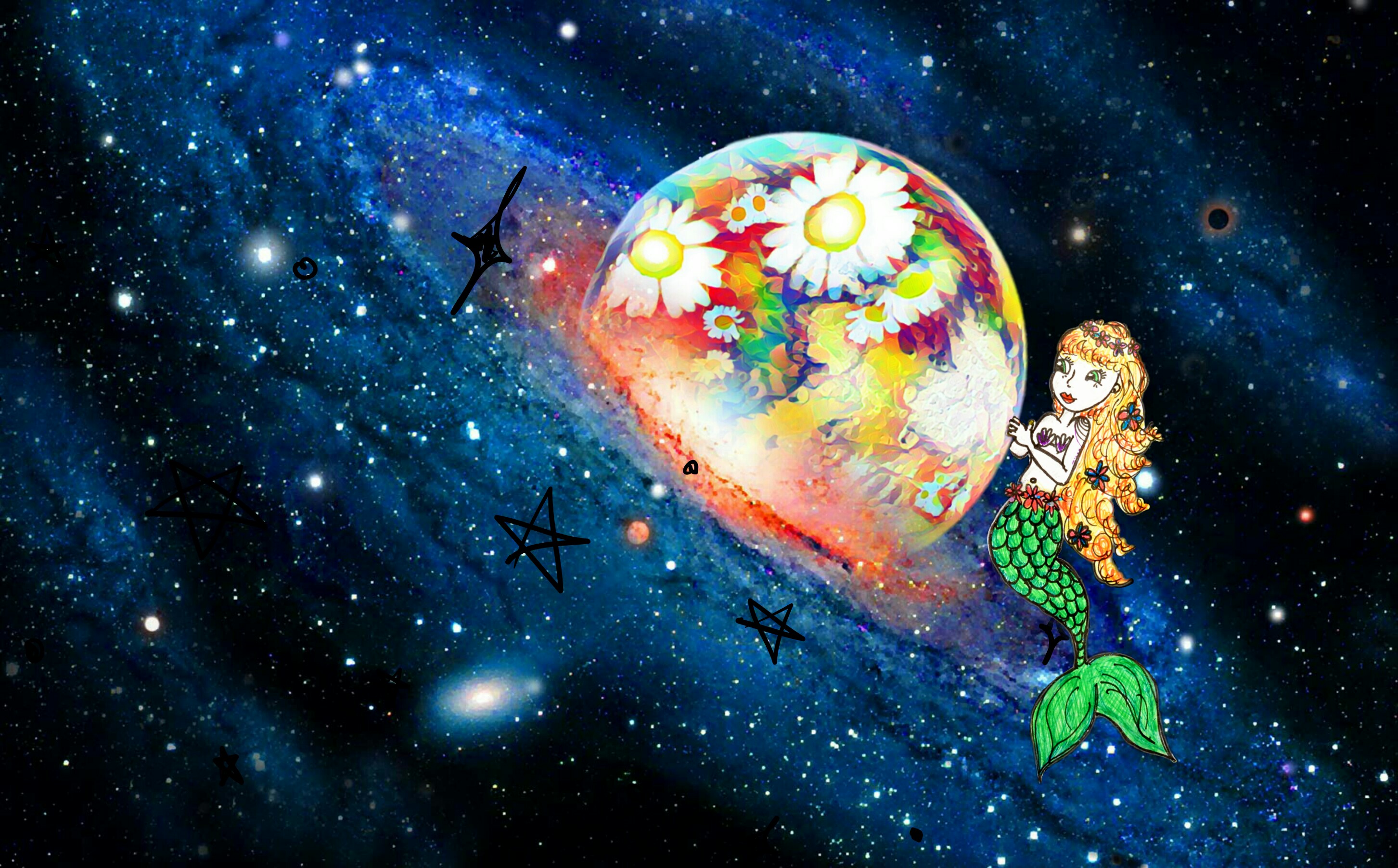 mermaids in space