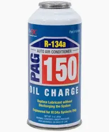 3 oz can of Johnsen's Ester R-134a Oil Charge featuring a blue and silver label with product information.