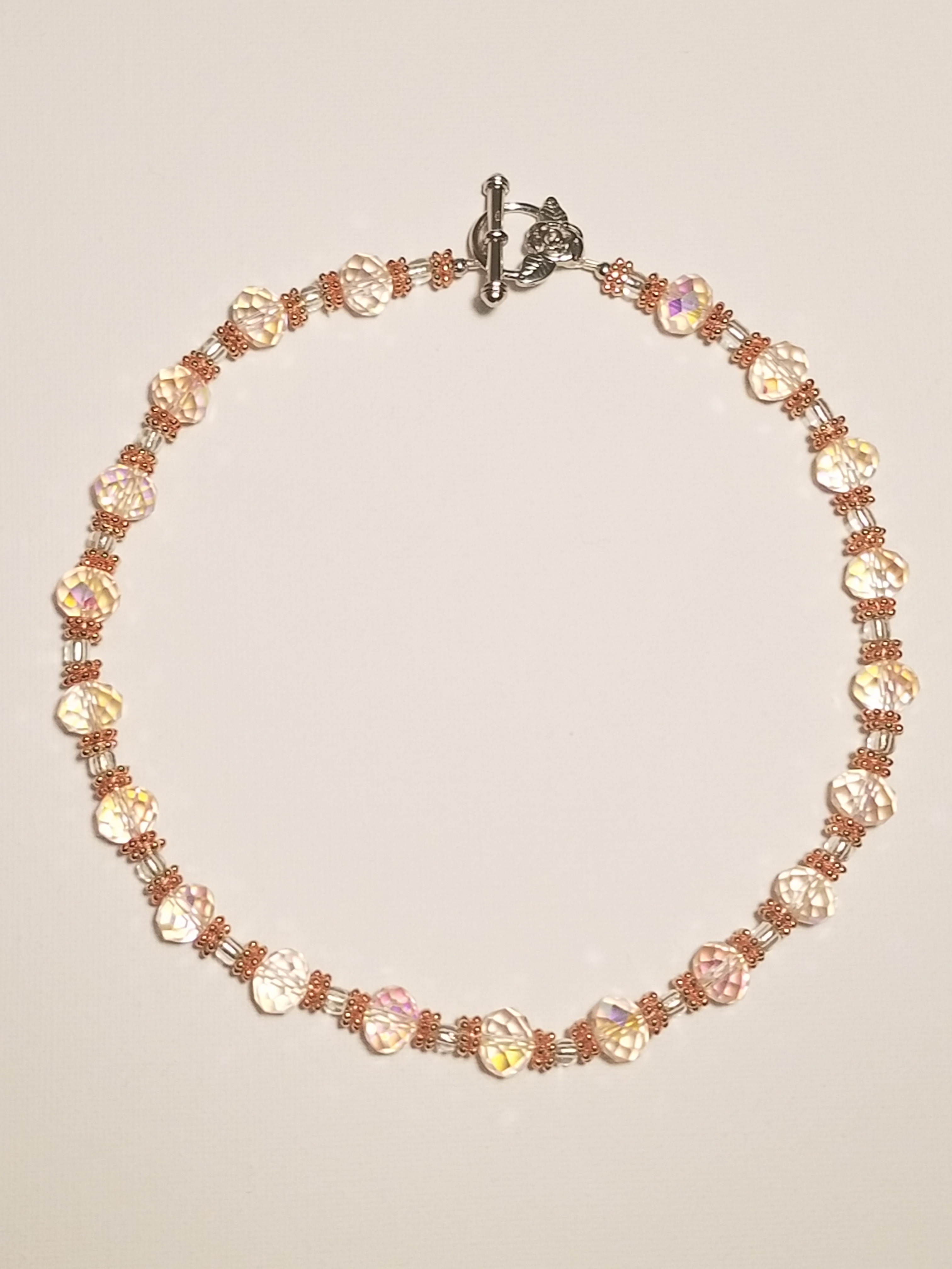 Spring Sunrise- Faceted Glass Necklace- by Diana Malenkova