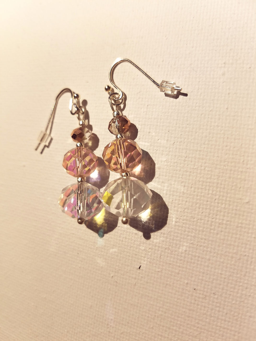 Thumbnail: Magnolia Bloom- Faceted Glass Necklace- by Diana Malenkova