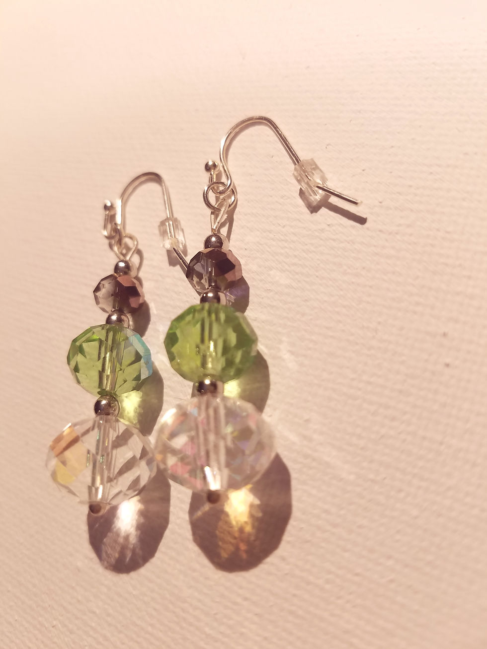 Thumbnail: Ginger Ale- Faceted Glass Earrings- by Diana Malenkova