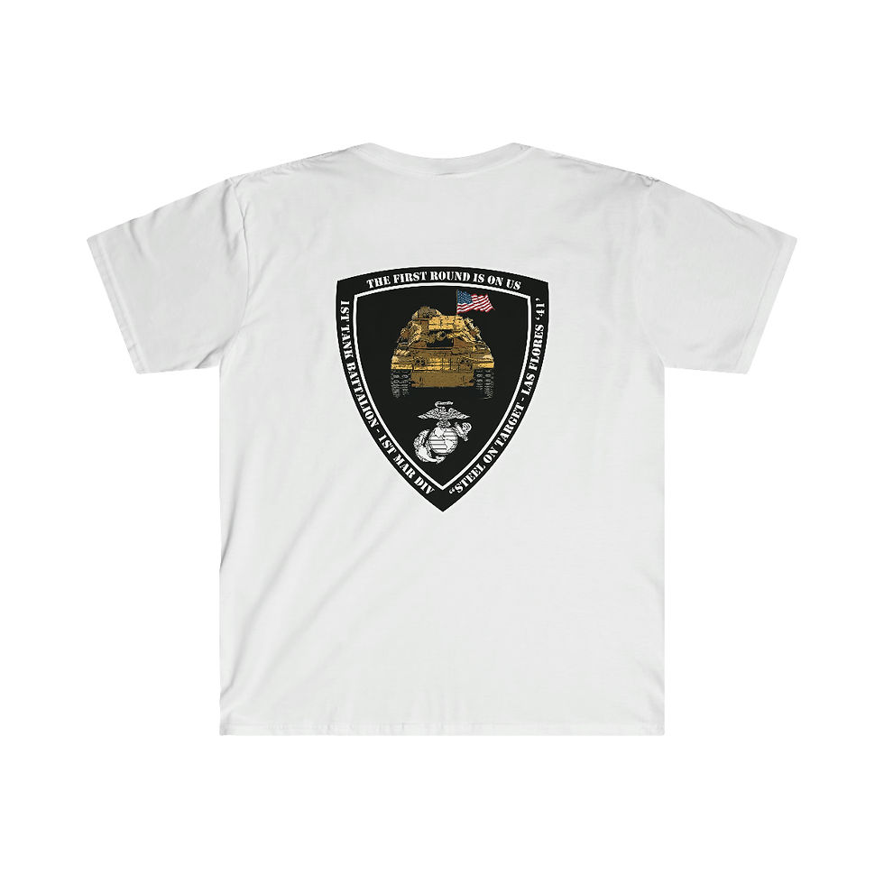 Thumbnail: 1st Tank Battalion Tank Company Las Flores '41' Area T-Shirt